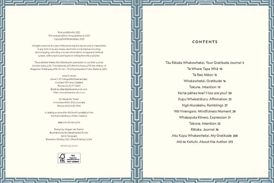 Whakawhetai. Gratitude Journal.